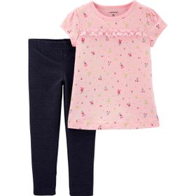 Carter's 2H873510 Desenli 2'li Kız Çocuk Set