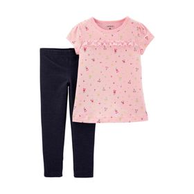 Carter's 2H873510 Desenli 2'li Kız Çocuk Set