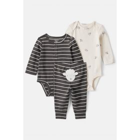 Carter's Ekru 3'lü Erkek Bebek Giysi Takımı