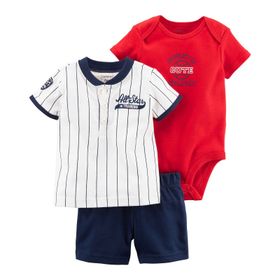 Carter's Ekru 3'lü Erkek Bebek Giysi Takımı