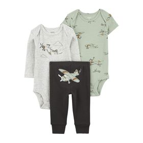 Carter's Erkek Bebek 3'lü Body ve Pantolon Set