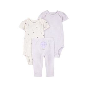 Carter's Kız Bebek 3'lü Mor Set
