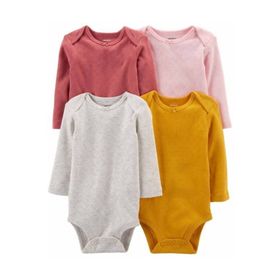 Carter's Kız Bebek 4'lü Body Uzun Kollu