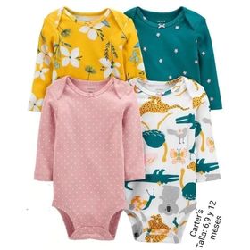 Carter's Kız Bebek 4'lü Body Uzun Kollu