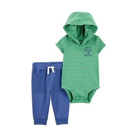 Carter's Mavi Erkek Bebek 2'li Body ve Pantolon Set