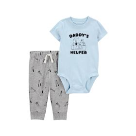 Carter's Mavi Erkek Bebek 2'li Body ve Pantolon Set