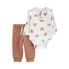 Carter's Mavi Erkek Bebek 2'li Body ve Pantolon Set