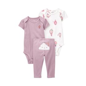 Carter's Renkli Layette Bebek 3'lü Set