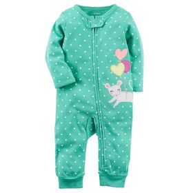 Carter's Turkuaz Kız Bebek Tulum