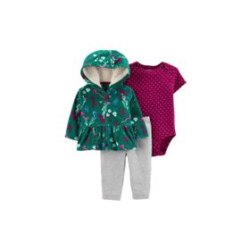 Cartü Kız Bebek 3'lü Giysi Set
