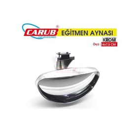 Carub BR0221178 Hk Sürücü Kursu Egitmen Aynası Krom 14x7.5 cm Dış Dikiz İlave Ayna