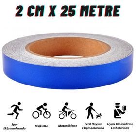 Carub BR2405204 Hk 2 cm 25 mt Mavi Fosfor Bant