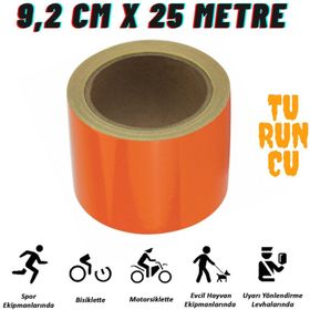 Carub BR2405406 Hk 9,2 cm x25 mt Turuncu Fosfor Bant