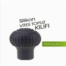 Carub BR6219601 Hk Vites Silikon Yuvarlak Masajlı Siyah Universal Topuz Kılıfı