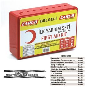 Carub Lüx Belgeli İlk Yardım Seti