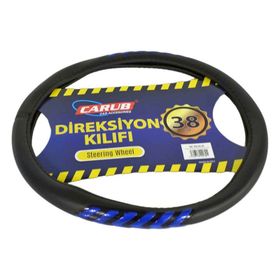 Carub Siyah-Mavi Fosforlu 38 cm Direksiyon Kılıfı