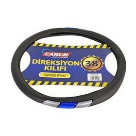Carub Siyah-Mavi Fosforlu 38 cm Direksiyon Kılıfı