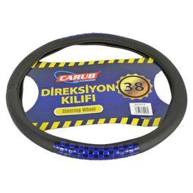 Carub Siyah-Mavi Fosforlu 38 cm Direksiyon Kılıfı