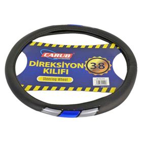 Carub Siyah-Mavi Fosforlu 38 cm Direksiyon Kılıfı