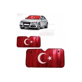 Carub Türk Bayrağı Ön Cam Güneşlik