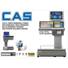 CAS CL 5500 Barkodlu Terazi