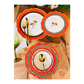 Casa De Bella Leisy Bone China 12 Kişilik 48 Parça Lüks Yemek Takımı