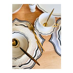 Casa De Bella Stella 29 Parça 6 Kişilik Bone China Yemek Takımı