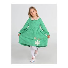 Casabony CS-23K-008 Kartanesi Baby Yaka Yeşil Kız Çocuk Elbise