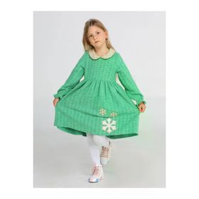 Casabony CS-23K-008 Kartanesi Baby Yaka Yeşil Kız Çocuk Elbise
