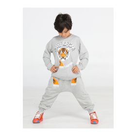 Casabony CS-23K-024 Tiger Gri Erkek Çocuk Eşofman Takımı