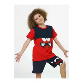 Casabony CS-24Y-058 Monster Kırmızı Erkek Çocuk Şort Takım