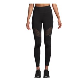 Casall 22502-901 Stripe Mesh High Wa Siyah Uzun Düz Kadın Tayt