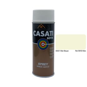 Casati Ral 9010 400 ml Beyaz Akrilik Sprey Boya
