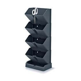 Cascade Mini 8'li Antrasit Modüler Dikey Duvar Saksı Seti