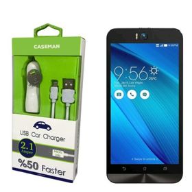 Case Man Asus ZenFone Selfie Data Kablosu+Araç Şarj Cihazı Adaptör