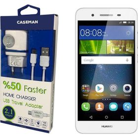 Case Man Huawei GR3 Data Kablosu+Şarj Cihazı Seyahat Tipi Adaptör
