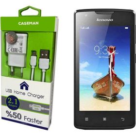 Case Man Lenovo A1000 Data Kablosu+Şarj Cihazı Ev Tipi Adaptör