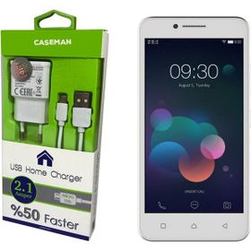 Case Man Lenovo A2020 Data Kablosu + Araç Şarj Cihazı Adaptör