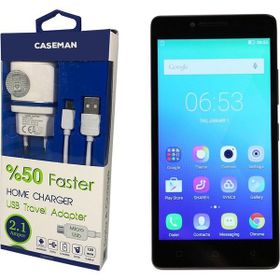Case Man Lenovo A6000 Data Kablosu+Şarj Cihazı Seyahat Tipi Adaptör