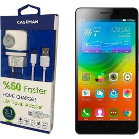 Case Man Lenovo A7000 Data Kablosu+Şarj Cihazı Seyahat Tipi Adaptör