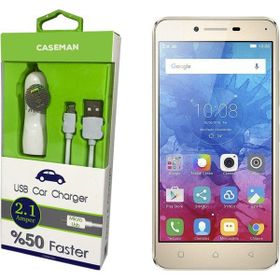 Case Man Lenovo Vibe K5 Data Kablosu+Araç Şarj Cihazı Adaptör
