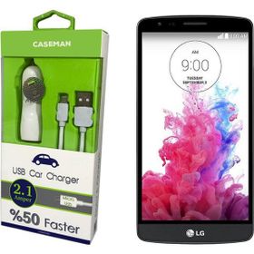 Case Man LG G3 Stylus Data Kablosu+Araç Şarj Cihazı Adaptör