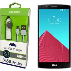 Case Man LG G4 Data Kablosu+Araç Şarj Cihazı Adaptör