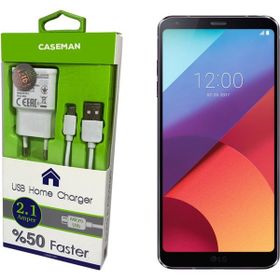 Case Man LG G6 Data Kablosu+Şarj Cihazı Ev Tipi Adaptör