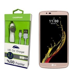 Case Man LG K10 Araç Şarj Cihazı Adaptörü + Data Kablosu