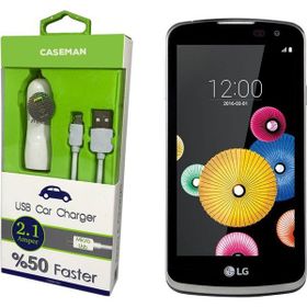 Case Man LG K4 Araç Şarj Cihazı Adaptörü + Data Kablosu