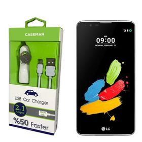 Case Man LG Stylus 2 Data Kablosu+Araç Şarj Cihazı Adaptör
