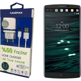 Case Man LG V10 Data Kablosu+Şarj Cihazı Seyahat Tipi Adaptör