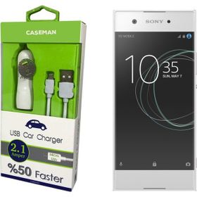 Case Man Sony Xperia XA1 Data Kablosu+Araç Şarj Cihazı Adaptör