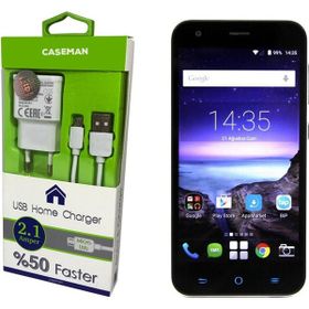 Case Man Turkcell T60 Data Kablosu+Şarj Cihazı Ev Tipi Adaptör
